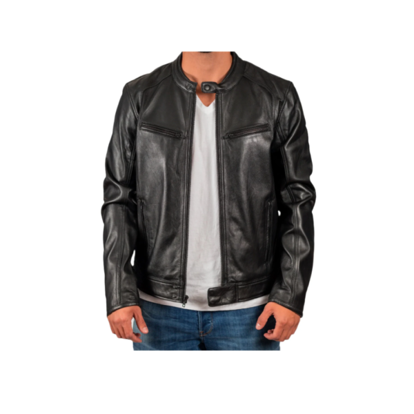 Clarson Men's Leather Jacket | Demastic USA - Demastic