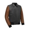 Aviator Two Tone Men's Leather Jacket | Demastic USA - Demastic