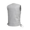 Burrow Women’s Motorcycle Vest Classic White | Demastic USA - Demastic