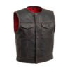 Cozier Men's Perforated Leather Motorcycle Vest | Demastic USA - Demastic