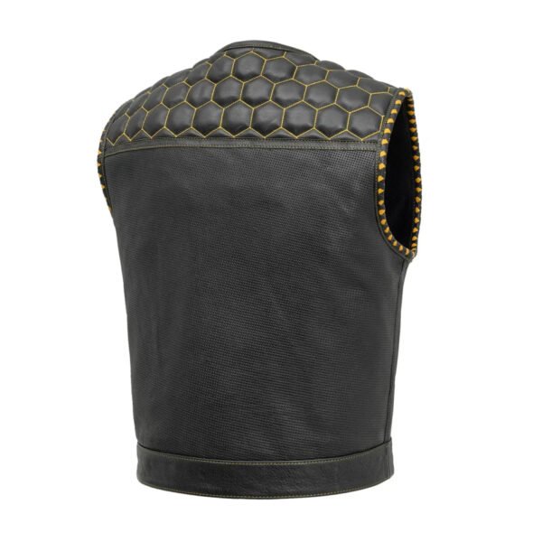 Cozier Wasp Perforated Leather Vest | Demastic USA - Demastic