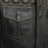 Cozier Wasp Perforated Leather Vest | Demastic USA - Demastic