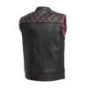Dravok Men's Motorcycle Leather Vest | Demastic USA - Demastic