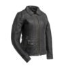 Fiona Women's Motorcycle Leather Jacket | Demastic USA - Demastic
