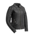 Fiona Women's Motorcycle Leather Jacket | Demastic USA - Demastic