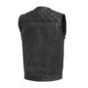 Gregg Men Motorcycle Leather Vest | Demastic USA - Demastic