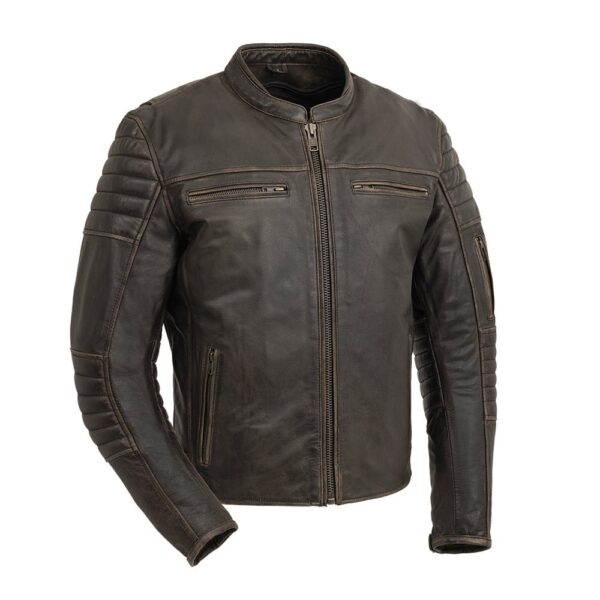 Hendrix Men’s Classic Riding Leather Jacket | Demastic USA - Demastic