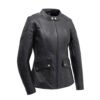 Jill Women's Motorcycle Leather Jacket | Demastic USA - Demastic