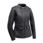 Jill Women's Motorcycle Leather Jacket | Demastic USA - Demastic