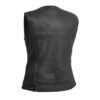 Laura Women's Motorcycle Leather Vest | Demastic USA - Demastic