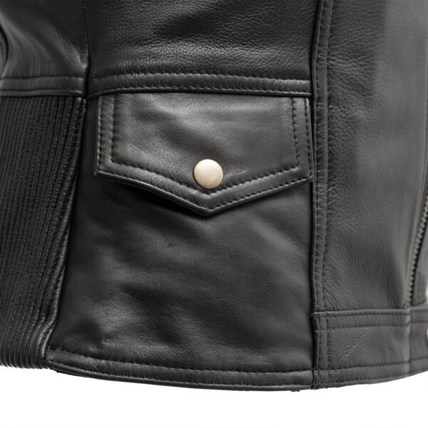 Laura Women's Motorcycle Leather Vest | Demastic USA - Demastic