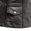 Laura Women's Motorcycle Leather Vest | Demastic USA - Demastic