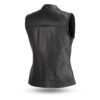 Linda Women's Premium Motorcycle Leather Vest | Demastic USA - Demastic