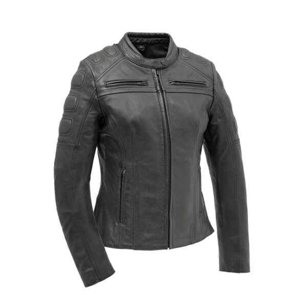 Lindsey Women’s Motorcycle Leather Jacket | Demastic USA - Demastic