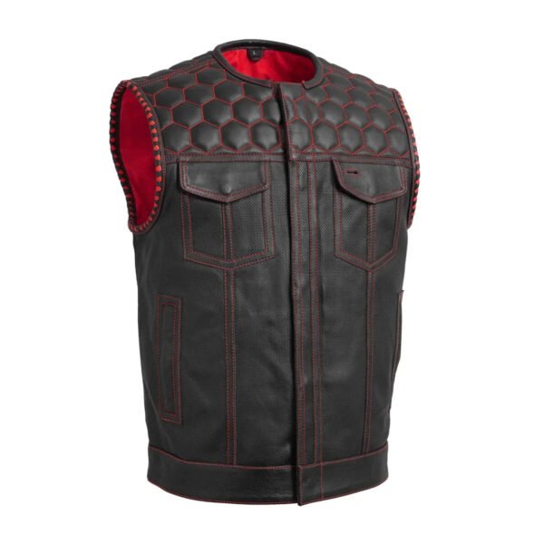 Men Wasp Perforated Motorcycle Vest | Demastic USA - Demastic
