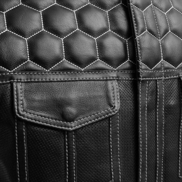 Men Wasp Perforated Motorcycle Vest | Demastic USA - Demastic