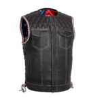 Men's Premium Motorcycle Leather Vest | Demastic USA - Demastic
