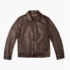 Men's Trucker Style Leather Jacket | Demastic USA - Demastic