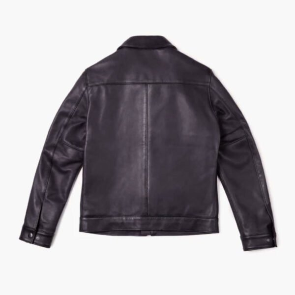 Men's Trucker Style Leather Jacket | Demastic USA - Demastic