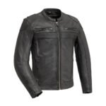 Onyx Men's Motorcycle Leather Jacket | Demastic USA - Demastic