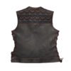 Rilley Women’s Motorcycle Leather Vest | Demastic USA - Demastic