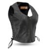 Ritzy Women's Leather Motorcycle Vest | Demastic USA - Demastic