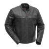 Rockstar Men's Motorcycle Leather Jacket by Demastic USA - Demastic