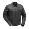 Rockstar Men's Motorcycle Leather Jacket by Demastic USA - Demastic