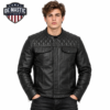 Rudmore men's café racer leather jacket – DeMastic