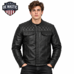 Rudmore men's café racer leather jacket – DeMastic