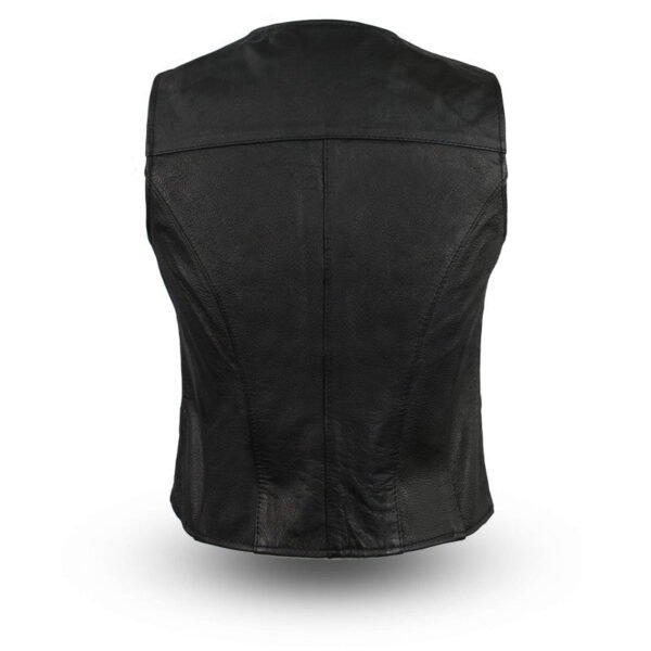 Sierra Women's Motorcycle Leather Vest | Demastic USA - Demastic
