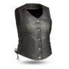 Women's Honey Rider Motorcycle Leather Vest | Demastic USA - Demastic