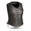 Women's Honey Rider Motorcycle Leather Vest | Demastic USA - Demastic